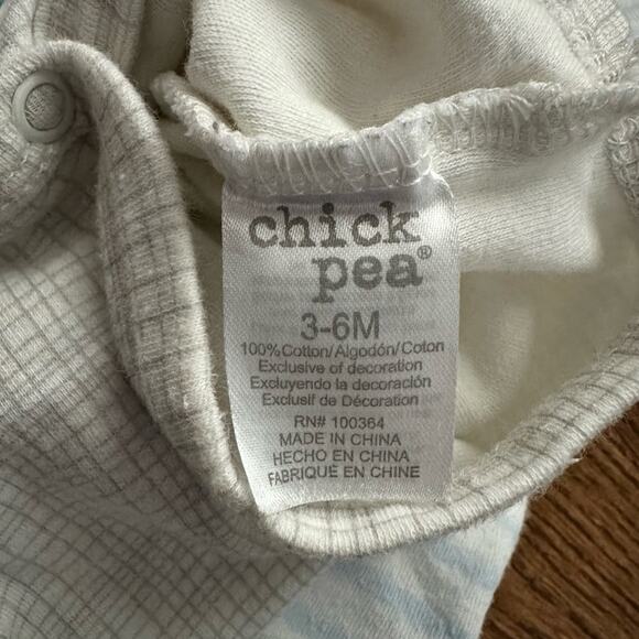 Blue and grey short sleeve onesie bodysuit bundle, size 3-6 month (set of 3) - Picture 6 of 9